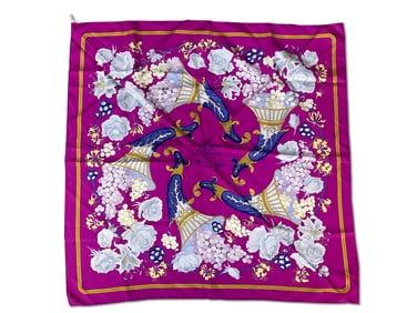 Hermès Fleurs and Raisins Scarf