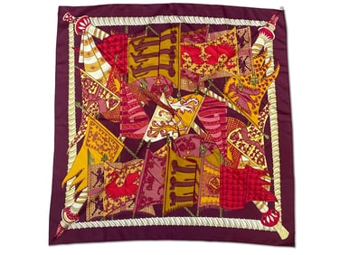 Hermès Etendards et Bannieres Silk Scarf