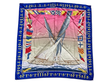 Hermès En Course Silk Scarf