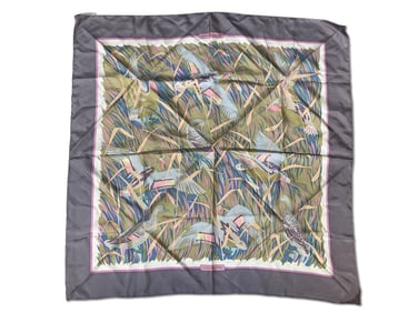 Hermès Cols Verts Silk Scarf