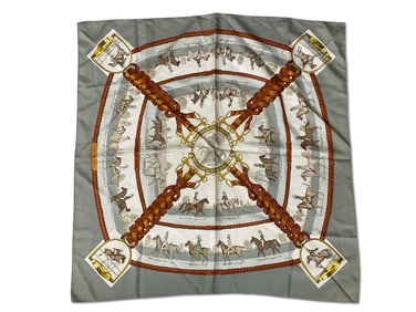 Hermès Les Allures du Cheval Silk Scarf