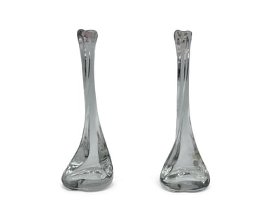Elsa Peretti Tiffany & Co. Crystal Candlesticks