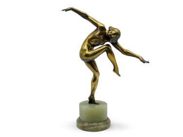 Art Deco Bronze Loie Fuller Sculpture
