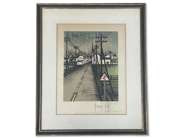 Bernard Buffet. Lithograph: Road to the Village