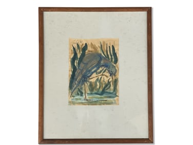 Leon Kelly. Watercolor/Paper: Heron