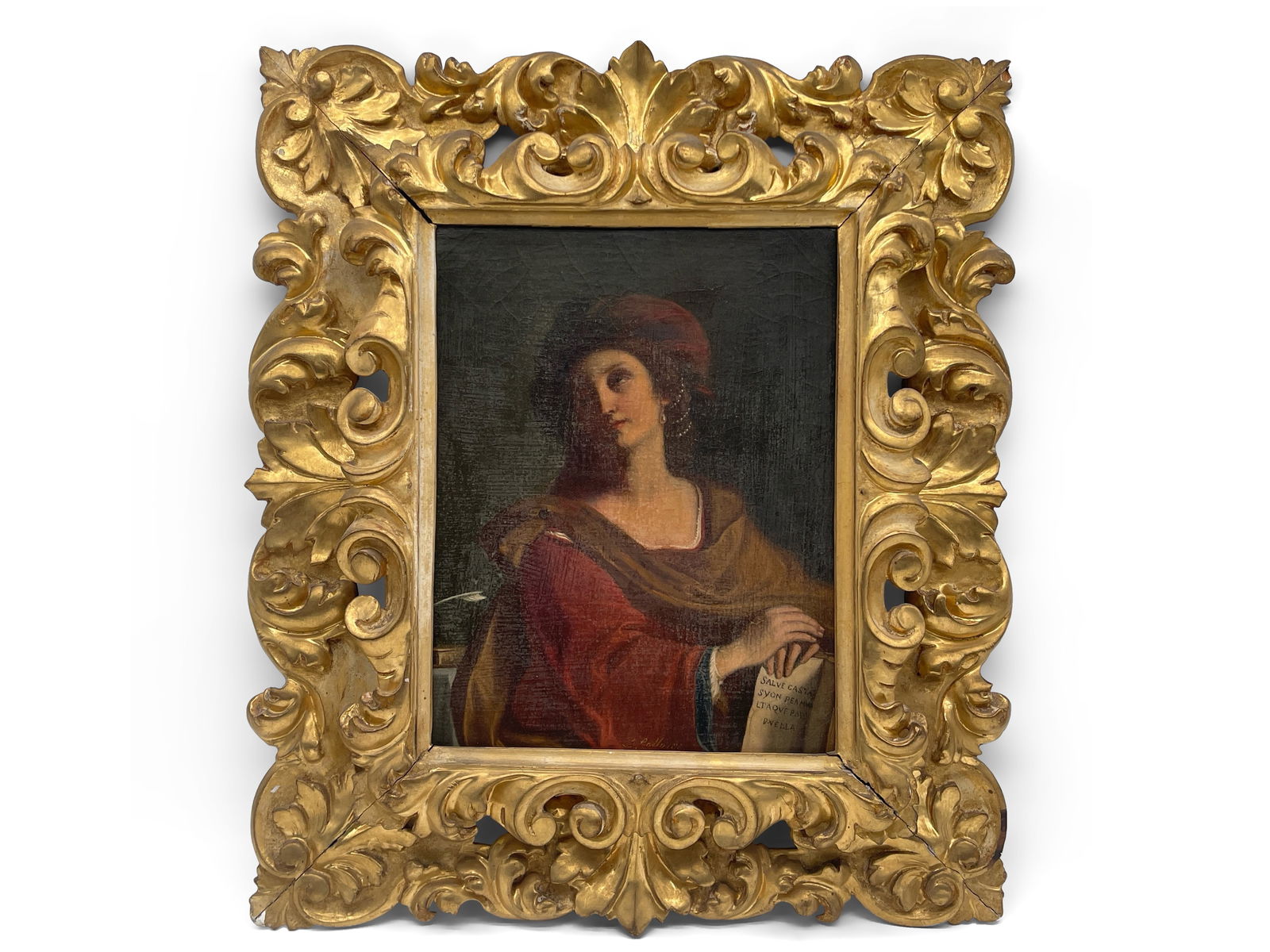 Early 19th C. Italian School Sibyl Painting (1 of 6)