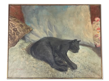 Henry Koehler. Acrylic/Canvas: Black Cat