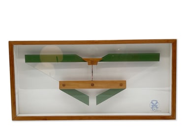 Freeland Signed Geometric Glass Sculpture