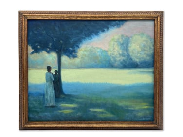 Alex Volkonsky. Oil/Board: Surreal Landscape