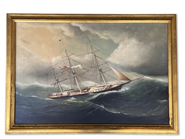 L. Campbell. Oil/Canvas: Storm