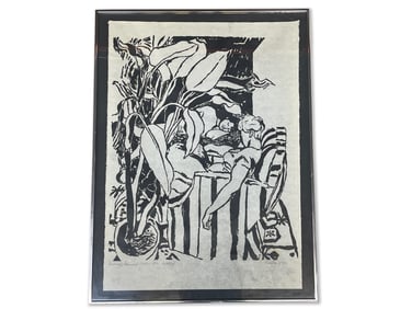 Mitzi Melnicoff. Woodblock: Untitled