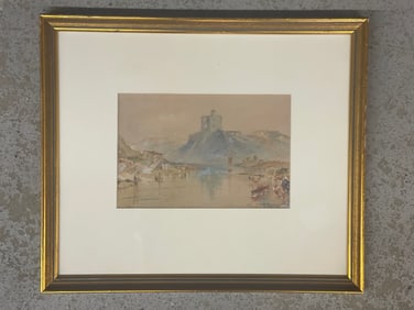 Walter Duncan. Watercolor: Corham Castle
