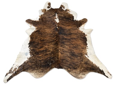 Cowhide Area Rug, 8ft 2in x 8ft 2in
