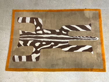 Modernist Animal Figure Rug, 7ft 1in x 4ft 11in