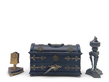 Three Very Fine Decorative Desk Items