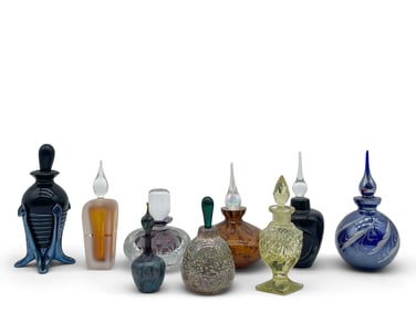 Nine Studio Art Glass Perfume Bottles