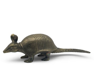 Brass Armadillo Form Sculpture