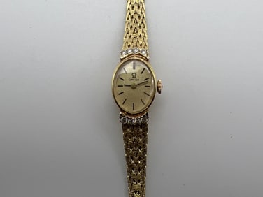 Omega 14K Yellow Gold Ladies Watch