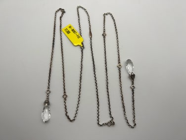 Lagos 18K Sterling Silver Lariat Necklace