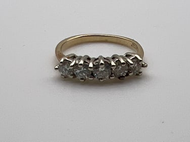 14K Gold and Diamond Ring