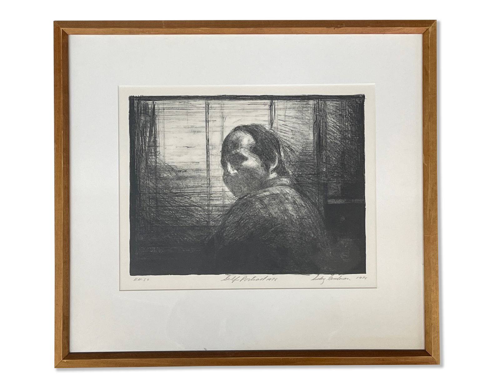 Sidney Goodman. Lithograph: Self Portrait (1 of 5)