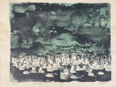 Adolf Dehn. Lithograph: African Shore