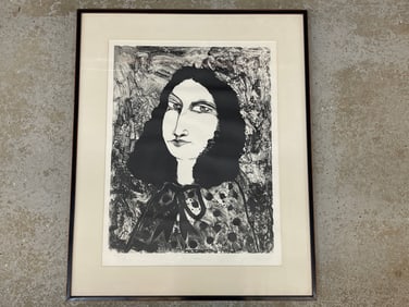 Peter Paone. Lithograph: Portrait of Donna