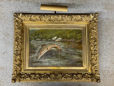 Wakeman Holberton. Oil/Canvas: Fish