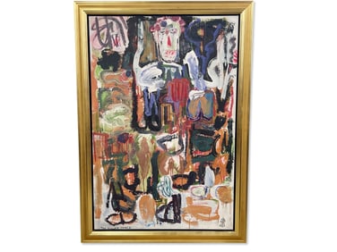 Abstract Oil/Canvas: The Flower Prince