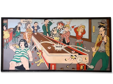 Large-Format Comedic Illustration on Panel