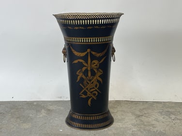 Decorated Toleware Umbrella Stand