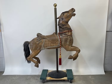 Carved and Painted Carousel Horse Jumper