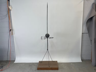 Copper and Iron Lightning Rod Weathervane