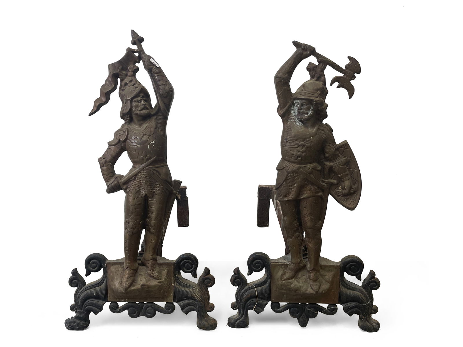 Pair of Figural Conquistador Andirons (1 of 3)