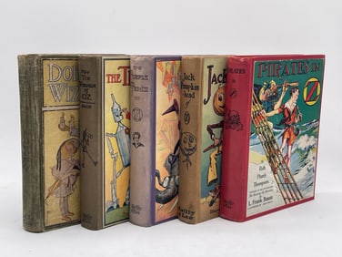 Five Oz Books by Baum and Thompson