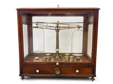 19th C. English Oertling Jewelers Scale