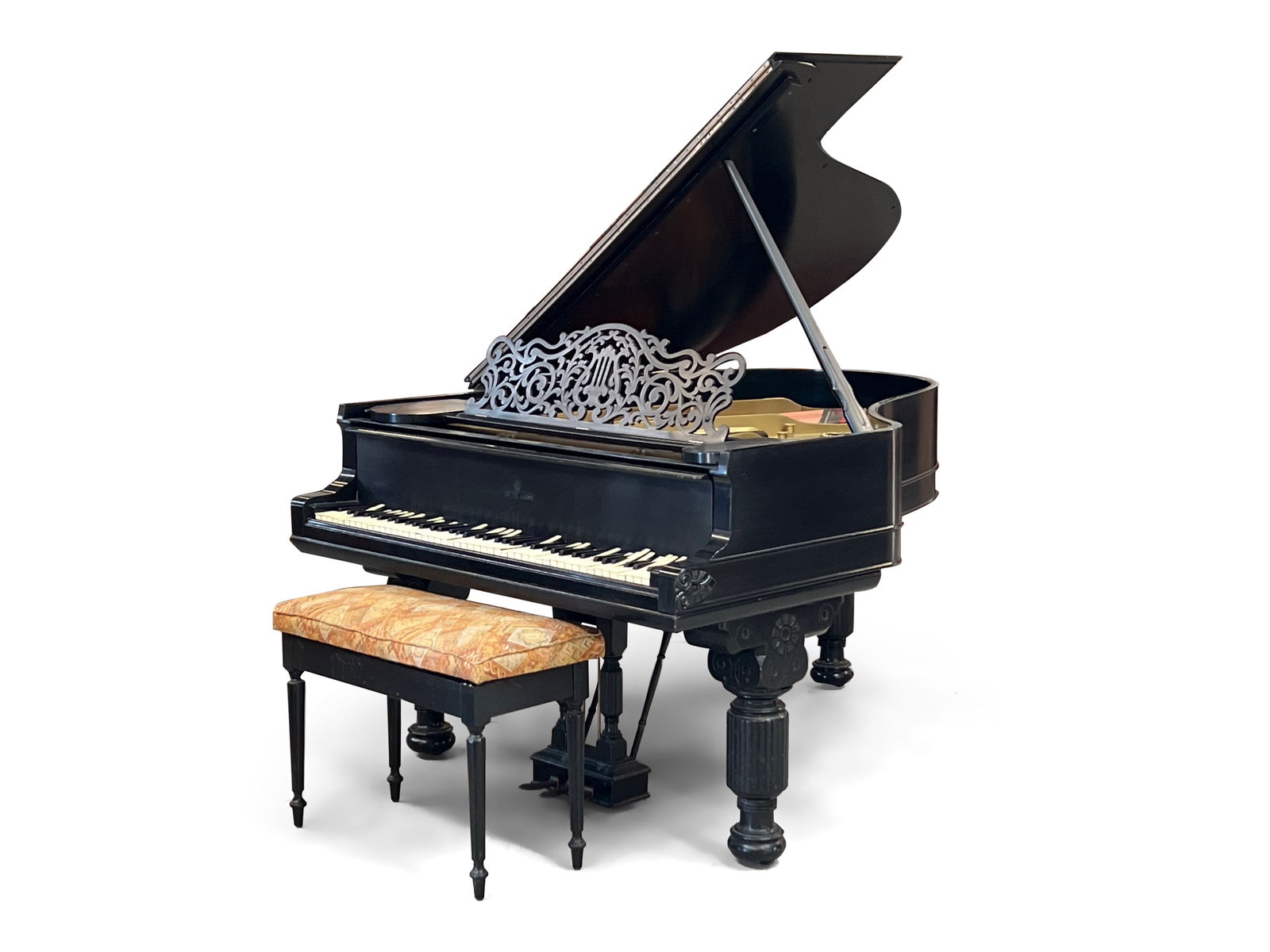 Steinway Victorian Ebonized Baby-Grand Piano (1 of 11)