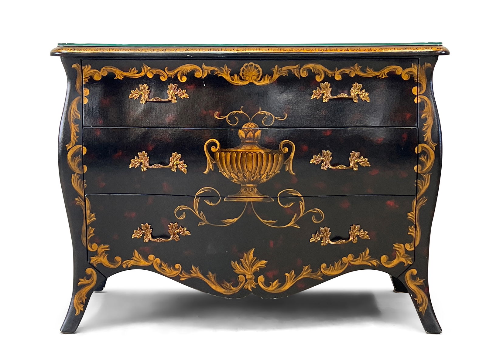 Maitland Smith Decorated Bombe Chest (1 of 10)