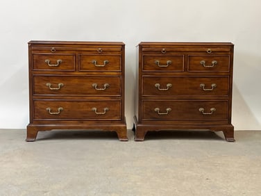 Pair of Century Chippendale-style Nightstands