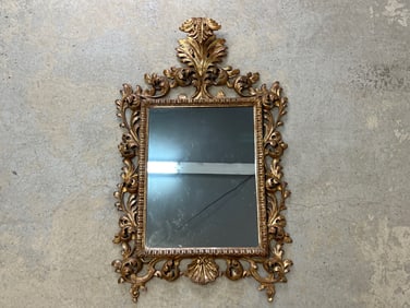 Rococo-style Giltwood Wall Mirror