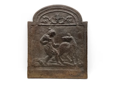 Cast Iron Little Red Riding Hood Fireback