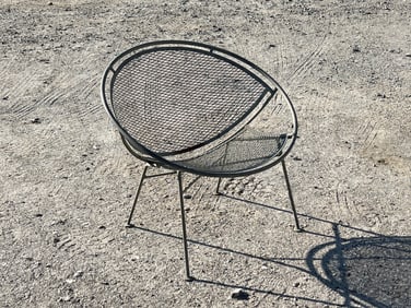 Salterini Wrought Iron Radar Patio Lounge Chair