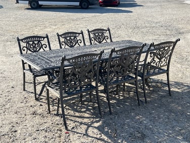 Cast Aluminum Patio Dining Set