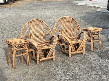 Bent Twig Garden Chairs and Stands