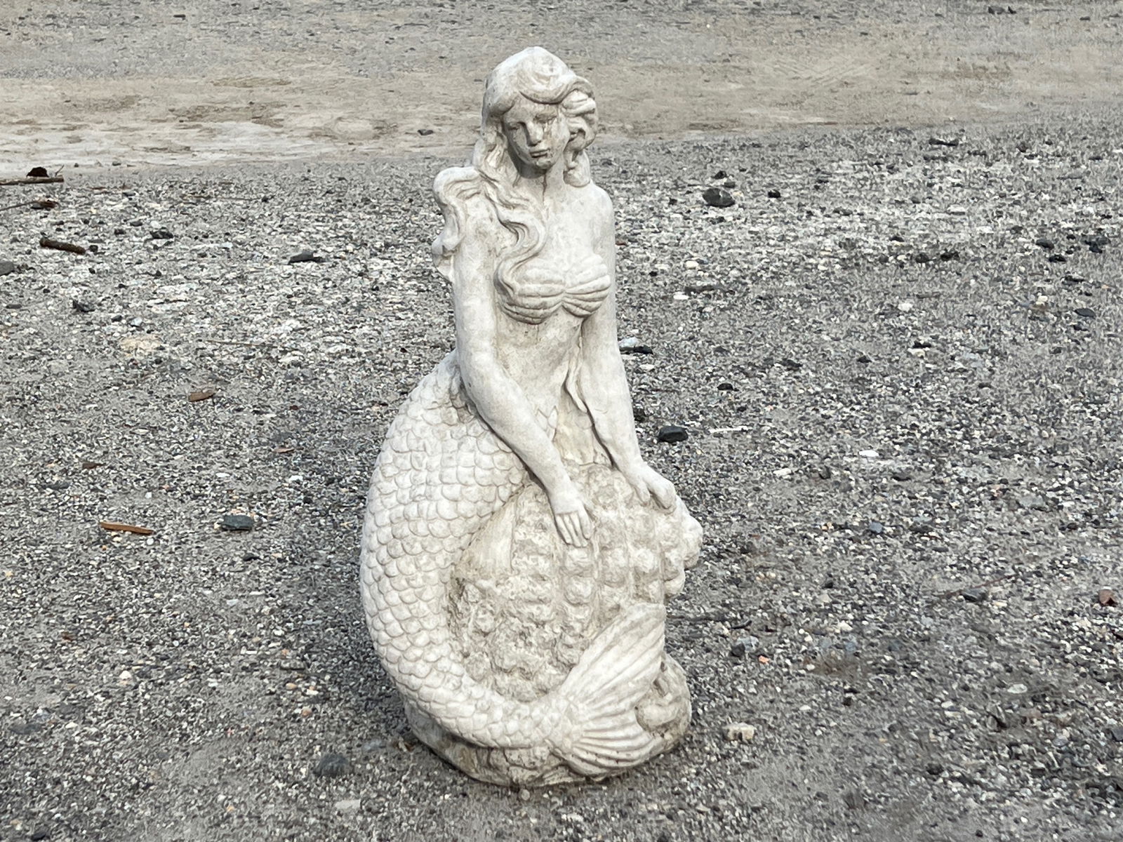Cast Stone Garden Ornament: Mermaid (1 of 3)