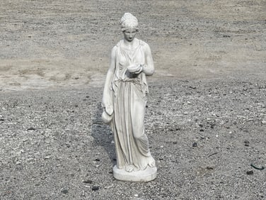 Cast Stone Garden Ornament. Maiden