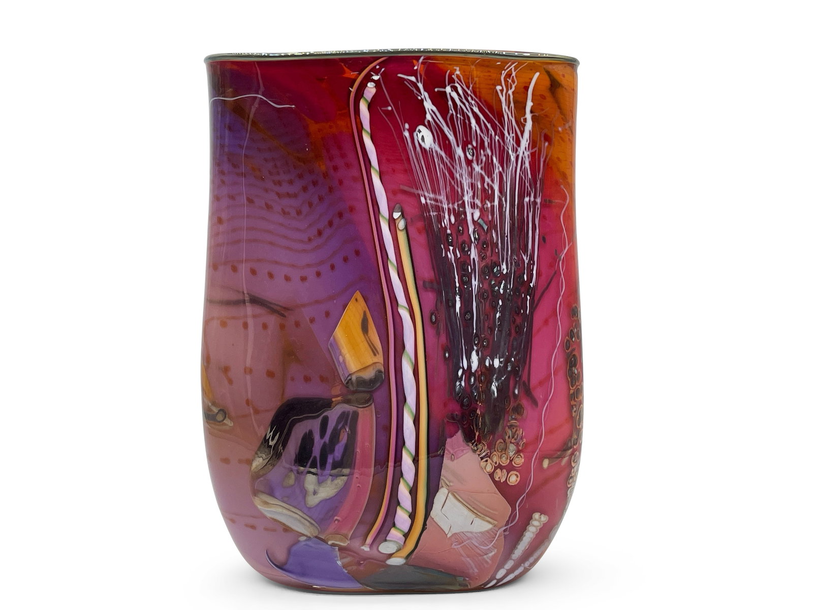 James Nowak/Chris Hawthorne Art Glass Vase (1 of 6)