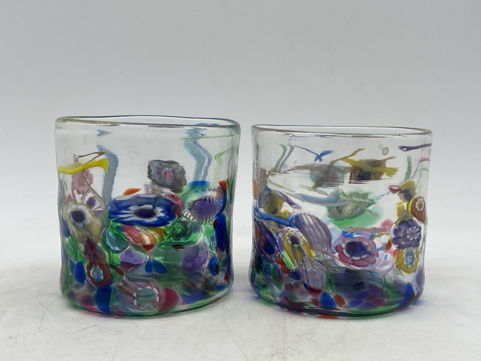 Four Paul Allan Counts Glass Tumblers - 5