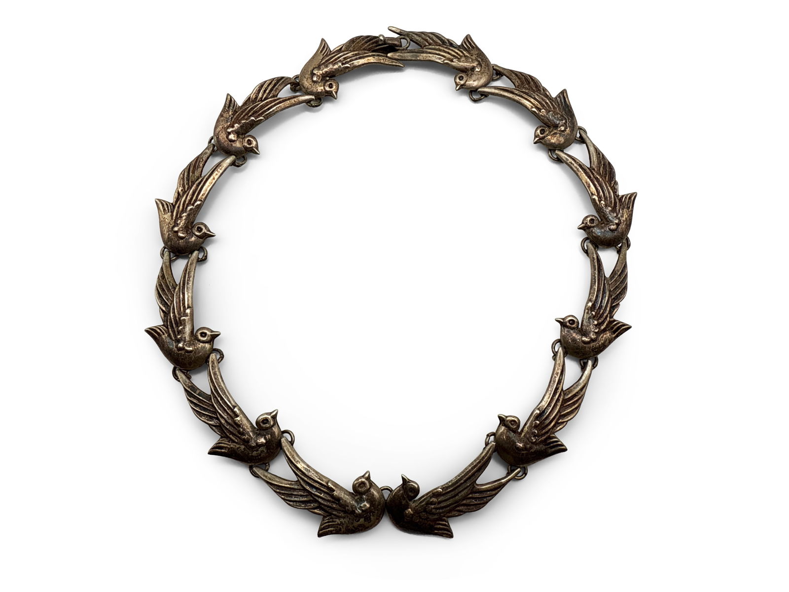 Los Castillo Sterling Silver Sparrow Necklace