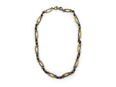 Tane Sterling Silver Two-Tone Necklace